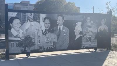 Two murals 1. A Small History of the East Side features history of the city's east side. 2. ZerNona features life of ZerNona Black.